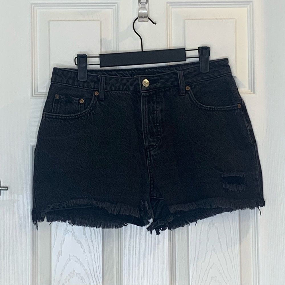 House of Harlow 1960 High Rise Mom Short Black Size 28